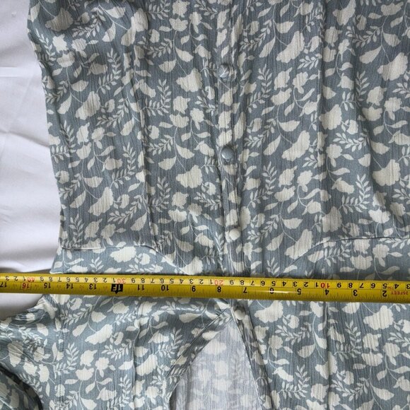 Women's Faherty Havana Dress Smoke Echo Floral Maxi Boho size Small - Picture 6 of 12